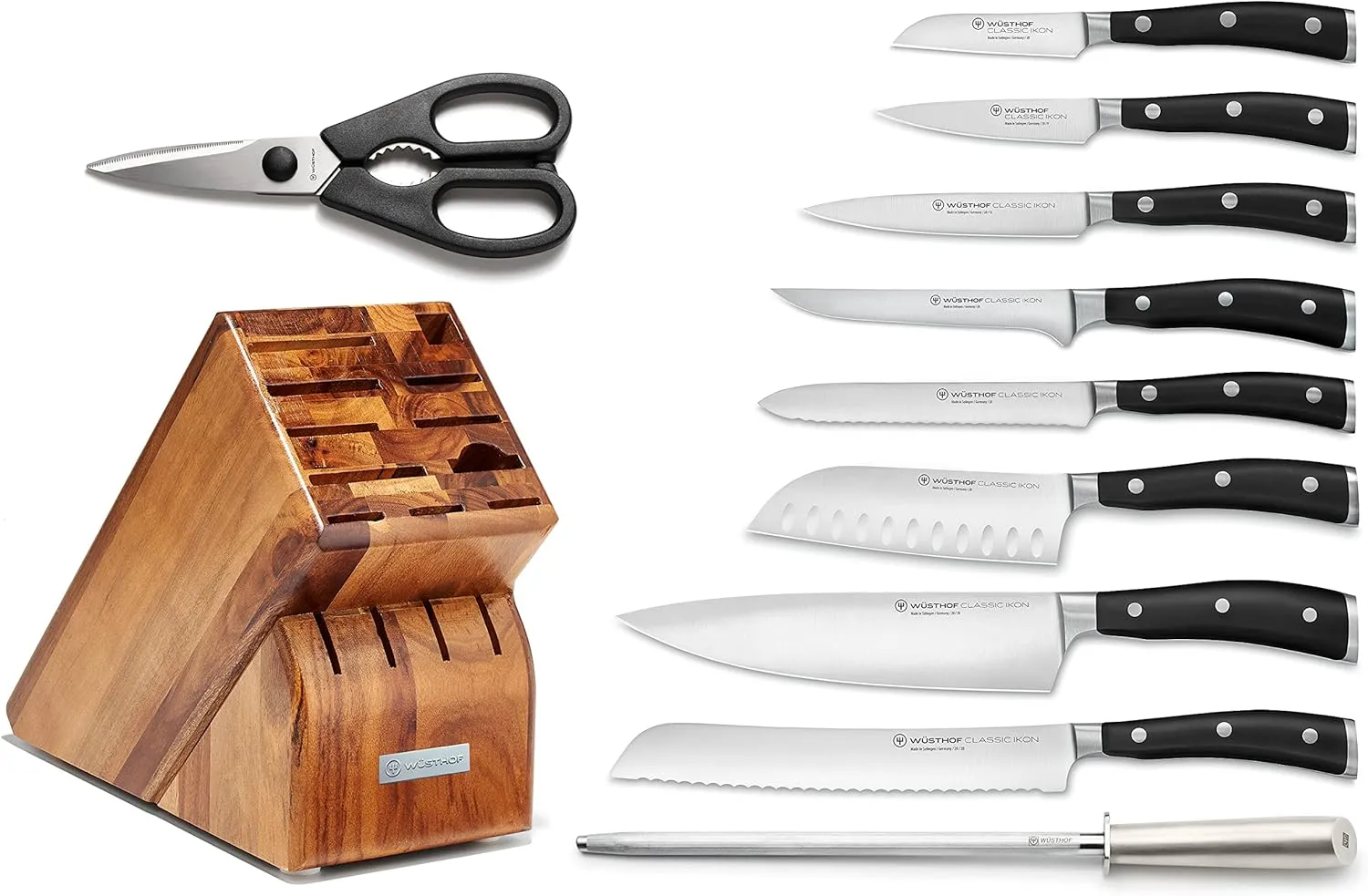WÜSTHOF Classic IKON 11-Piece Knife Block Set