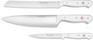 WÜSTHOF Gourmet White 3-Piece Starter Knife Set