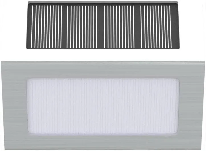 XLUX Solar Powered Lights for Deck Steps Stairs Fences Pathway Path, LED lamp, Outdoor Waterproof, White Light 6 Pack