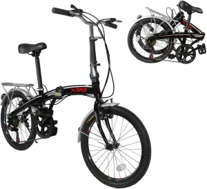 Xspec 20" 7 Speed Folding Compact City Commuter Bike (NOT an Electric Bike)