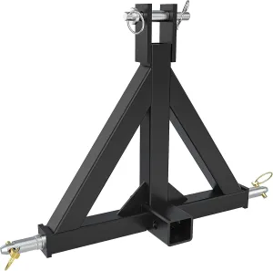 YINTATECH 3 Point 2" Receiver Trailer Hitch Heavy Duty Drawbar Adapter Category 1 Tractor Tow Compatible for Kubota, BX, LM25H, WLM Tractor, NorTrac, Yanmar, Kioti, Cat, John Deere