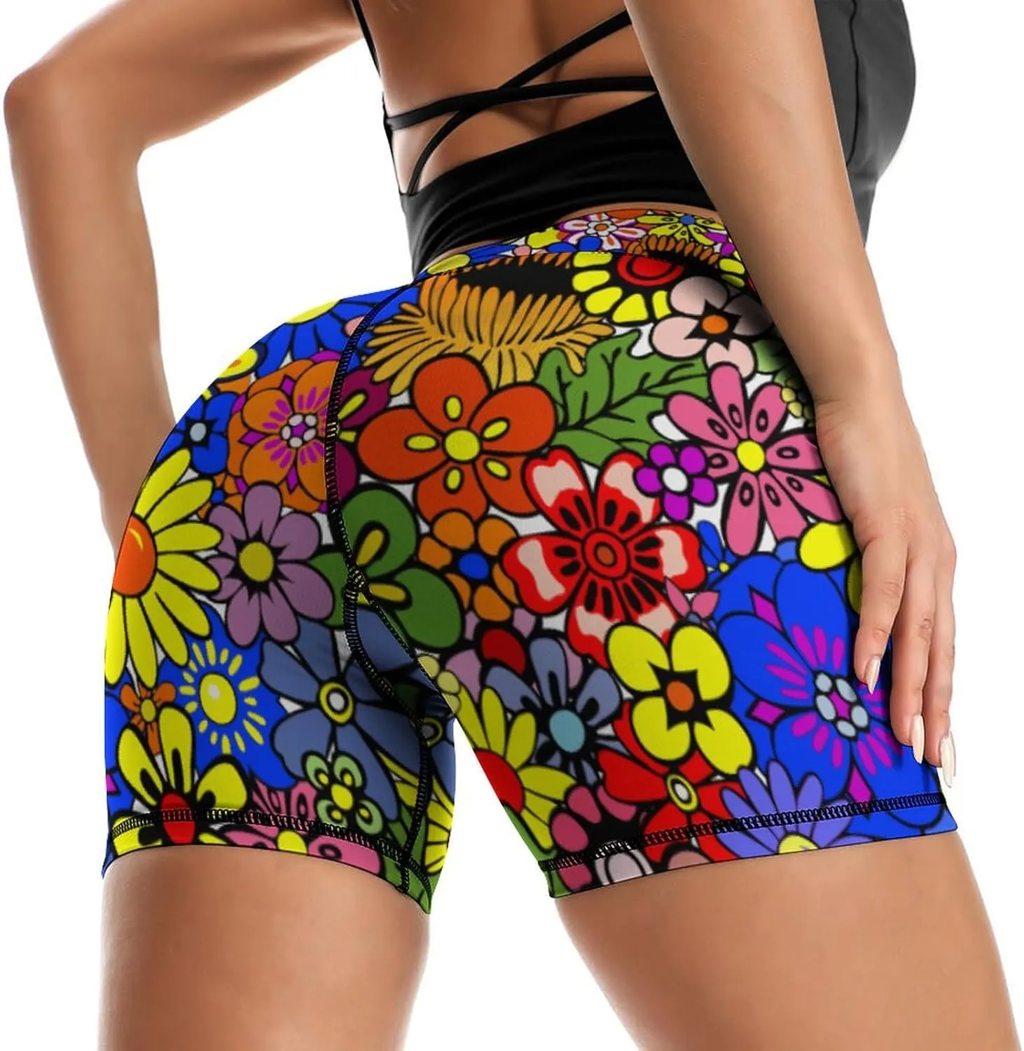 Yoga Shorts for Women High Waisted Biker Shorts Gym Athletic Running Workout Yoga Pants