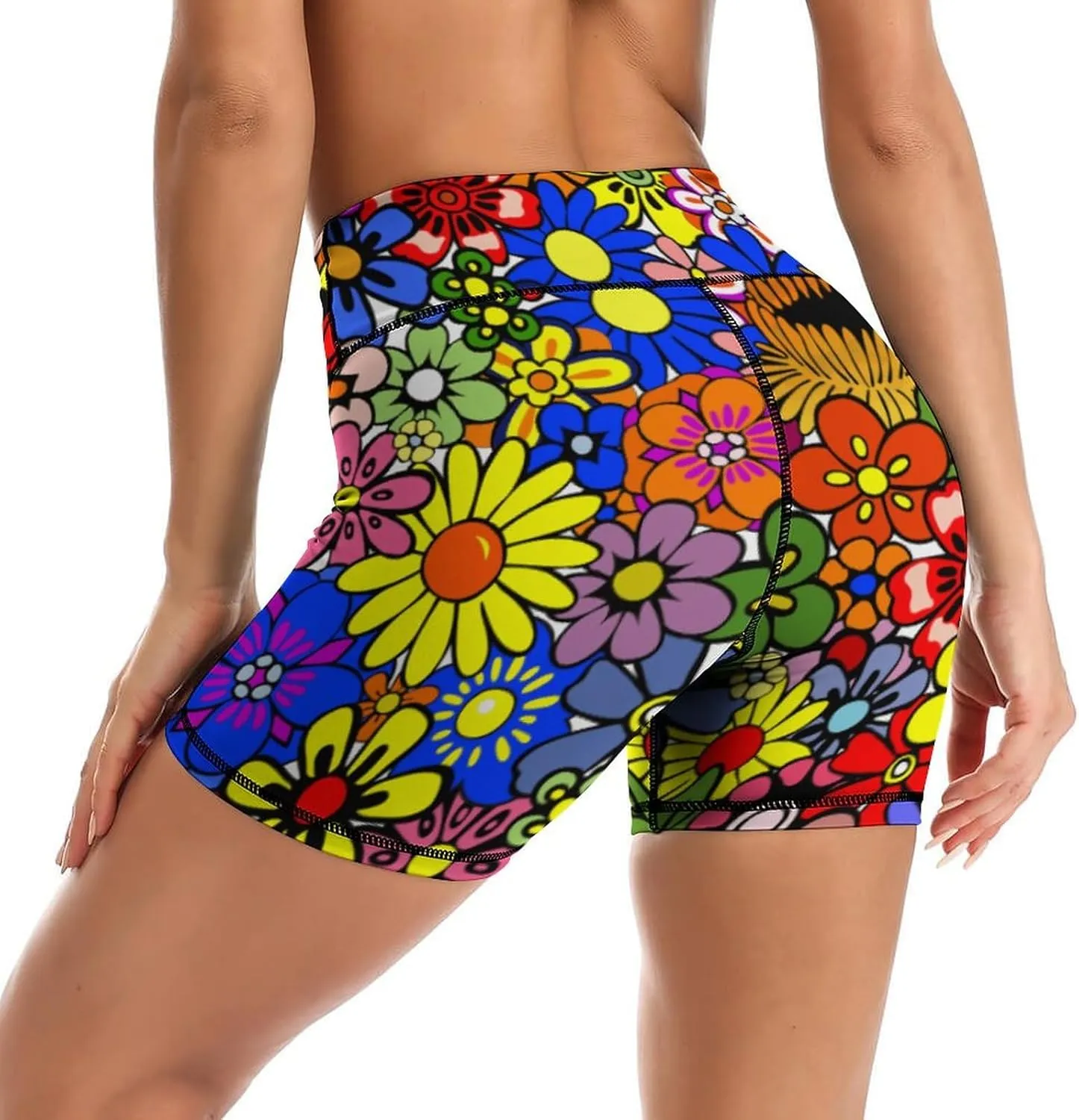 Yoga Shorts for Women High Waisted Biker Shorts Gym Athletic Running Workout Yoga Pants