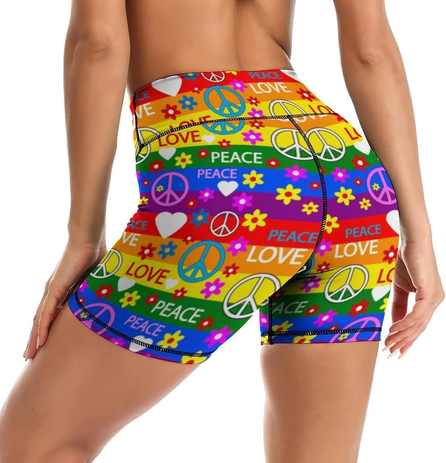 Yoga Shorts for Women High Waisted Biker Shorts Gym Athletic Running Workout Yoga Pants