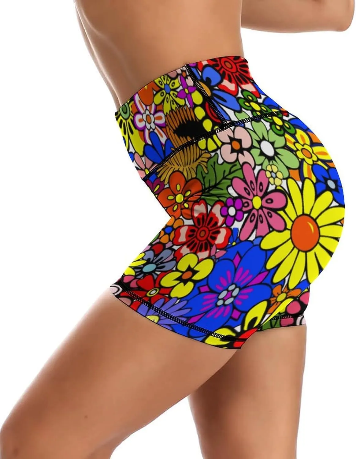 Yoga Shorts for Women High Waisted Biker Shorts Gym Athletic Running Workout Yoga Pants