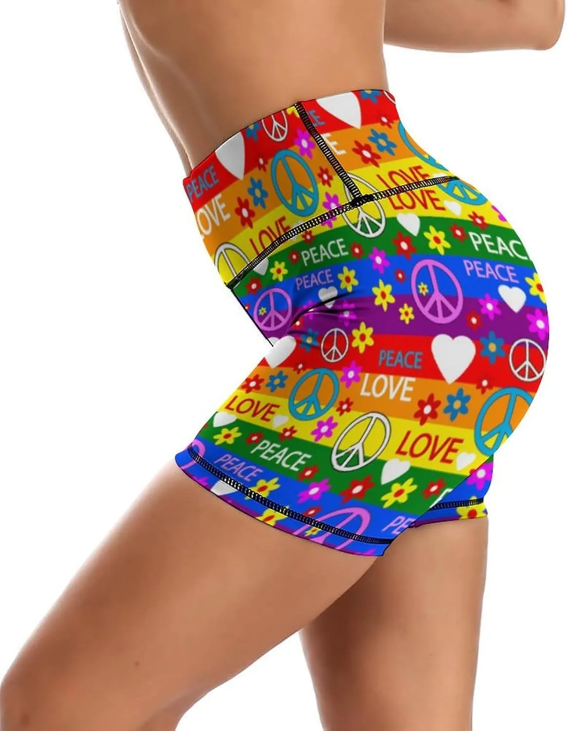 Yoga Shorts for Women High Waisted Biker Shorts Gym Athletic Running Workout Yoga Pants