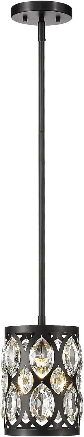 Z-Lite 1 Light Mini Pendant 6010MP-HB, Heirloom Brass, 9.00x6.50x6.50