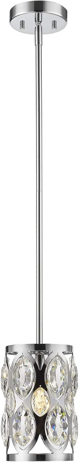 Z-Lite 1 Light Mini Pendant 6010MP-HB, Heirloom Brass, 9.00x6.50x6.50