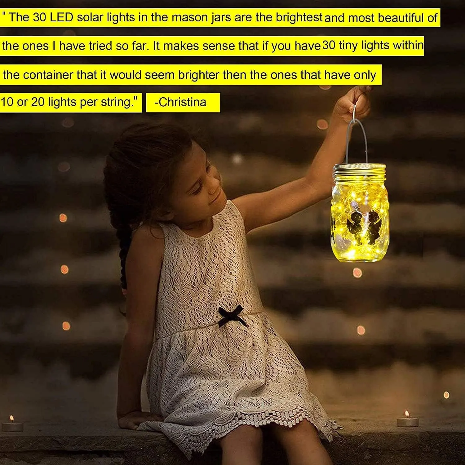 ZNYCYE Mason Jar Solar Lights for Outside, 12 Pack 30 LED Fairy Firefly Lights Mason Jar Solar Lids Outdoor Waterproof String Lights with Hangers(NO JARS) for Patio Garden Yard Lawn Decor - Warm White
